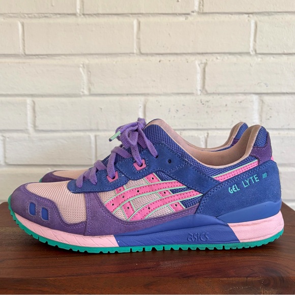 ASICS GEL LYTE 3 OG 'COTTON CANDY BUBBLEGUM' IN BLUE, Men’s SZ 10 Like New! 🍬 - Picture 2 of 11